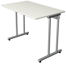 kerkmann bureau Smart Office, 1000×600 mm, eiken, alusilver