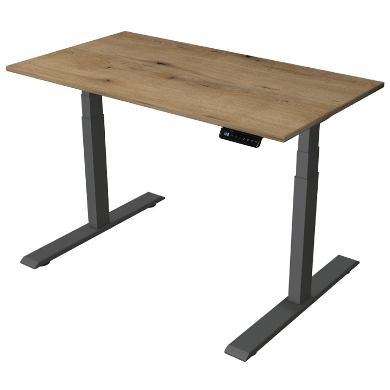 Kerkmann bureau assis-debout Smart Office, réglable électriquement, anthracite, 140×70 cm