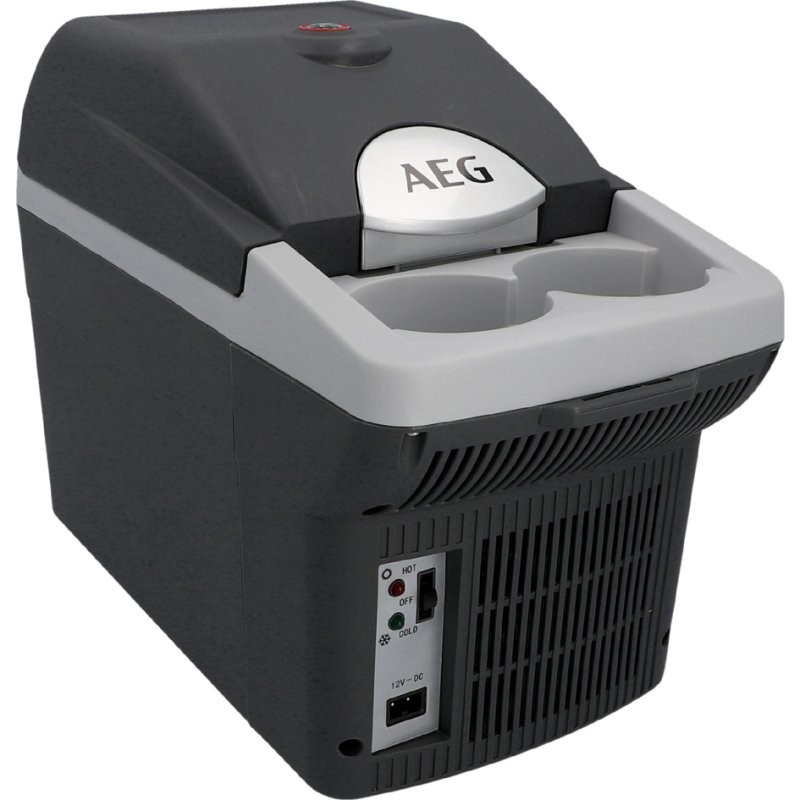AEG koelbox 6 liter, warmhoudfunctie, 12V auto-aansluiting, zwart