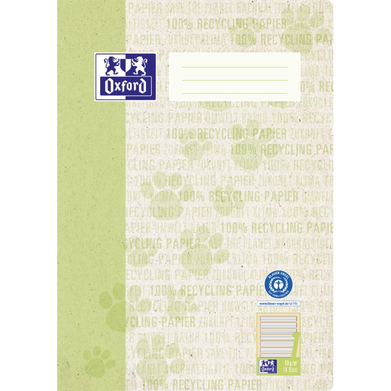Oxford checked notebook A4, burgundy, 16 pages