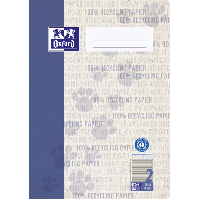 Oxford checked notebook A4, burgundy, 16 pages