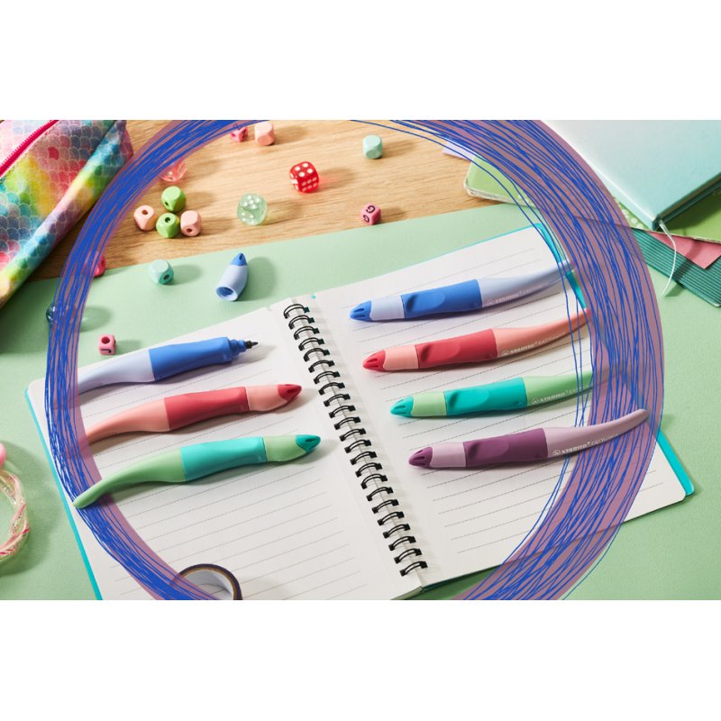 STABILO stylo roller EASYoriginal, droitiers, bleu nuage, 0,5 mm