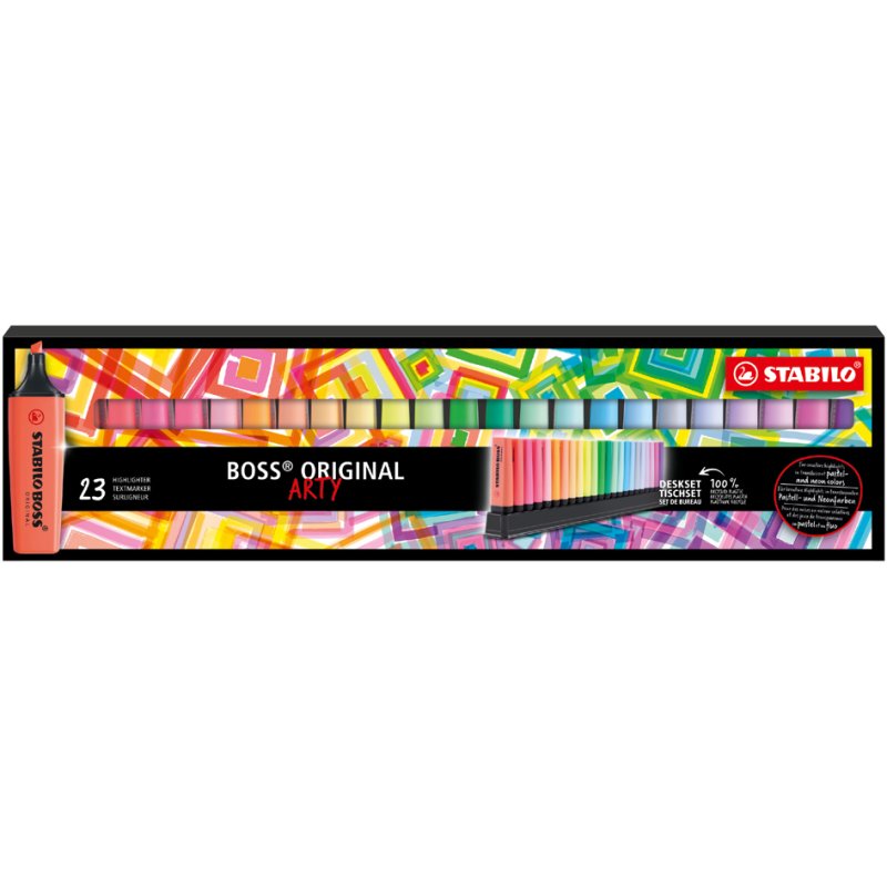 STABILO surligneurs BOSS ORIGINAL, standard, 23 pièces, rechargeables