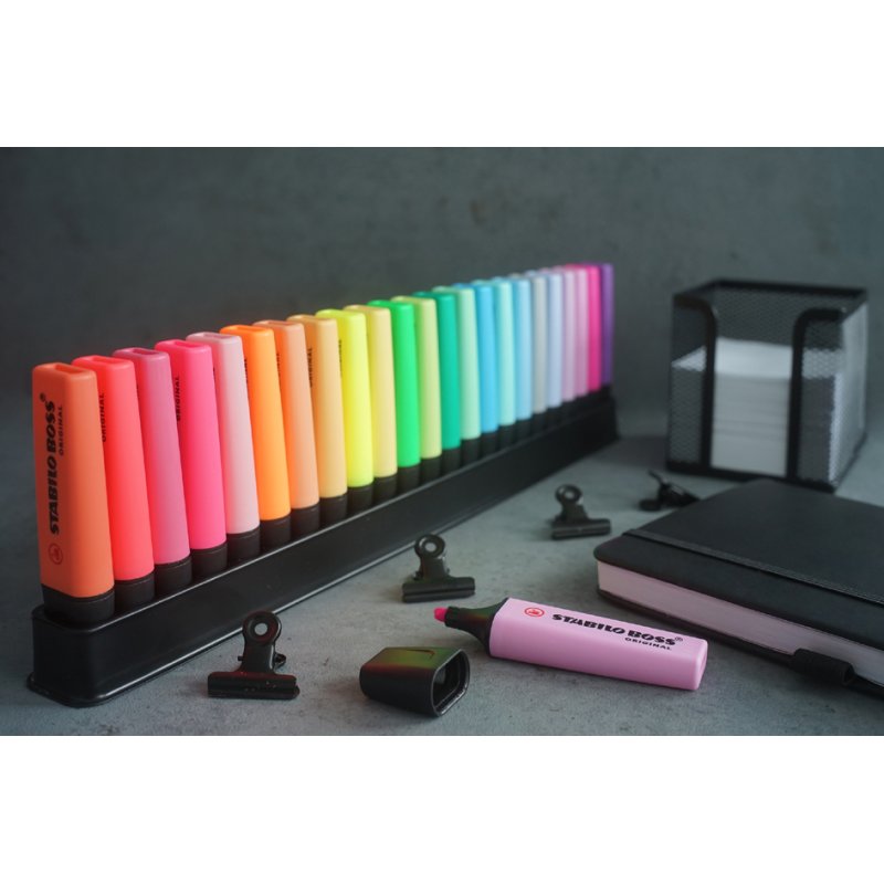 STABILO surligneurs BOSS ORIGINAL, standard, 23 pièces, rechargeables