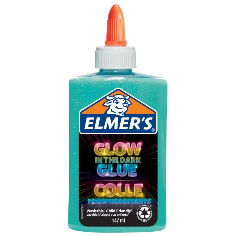 ELMER'S knutsellijm Glow in the Dark, roze, lichtgevend, 147 ml