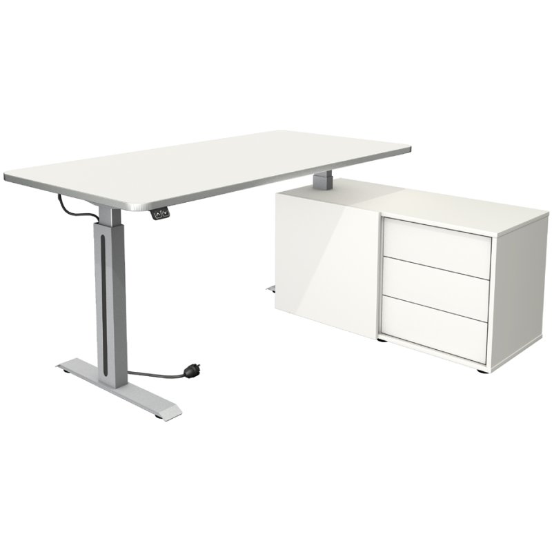 Kerkmann poste de travail Move 1 Style, bureau assis-debout, réglage électrique, anthracite, 160×80 cm