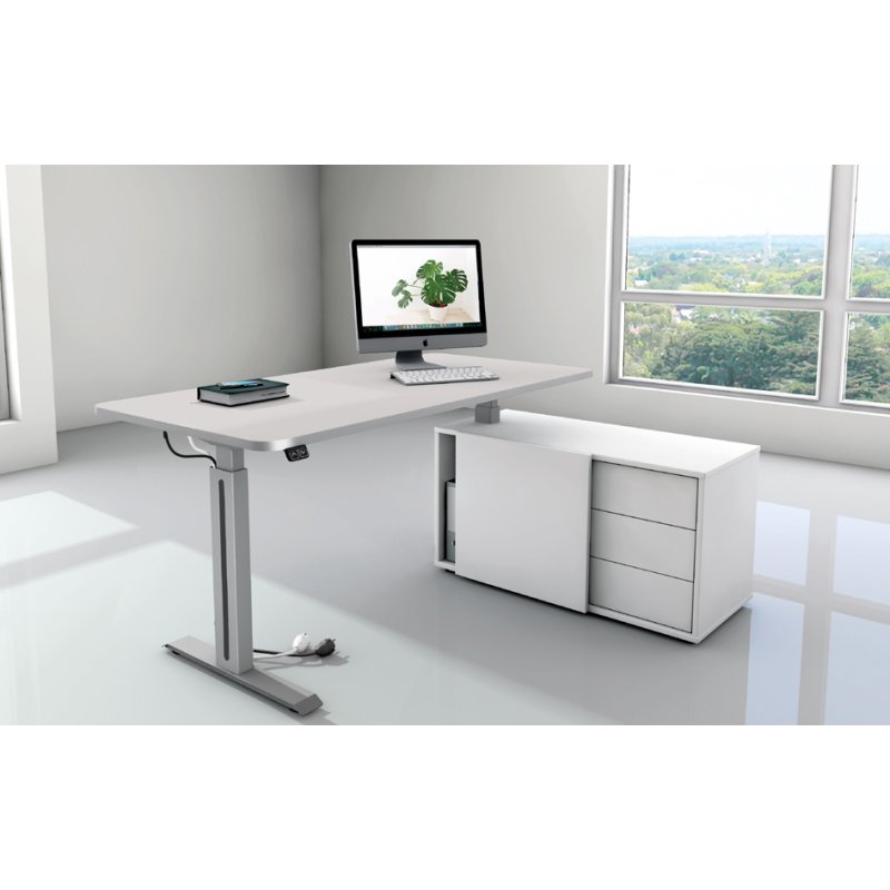 Kerkmann poste de travail Move 1 Style, bureau assis-debout, réglage électrique, anthracite, 160×80 cm