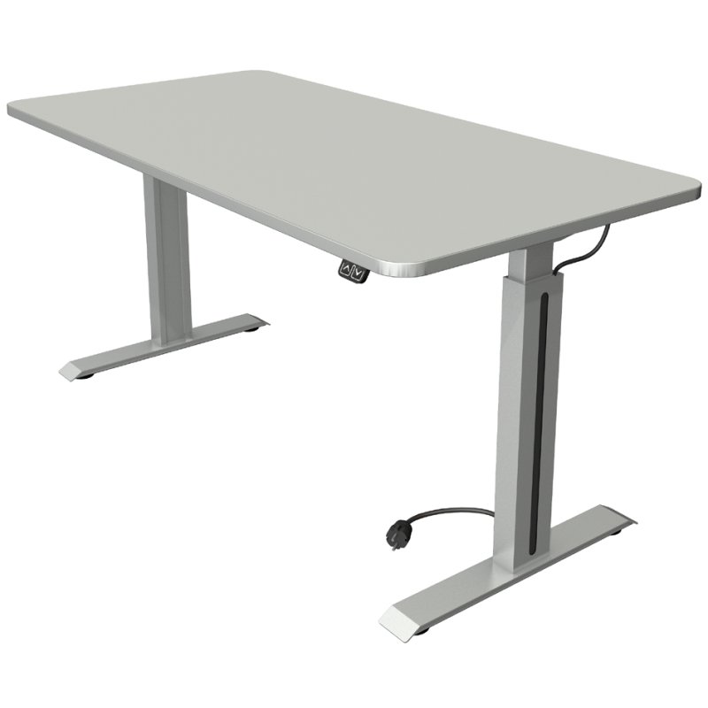 Kerkmann bureau assis-debout Move 1 Style, réglable électriquement, gris clair, 160×80 cm