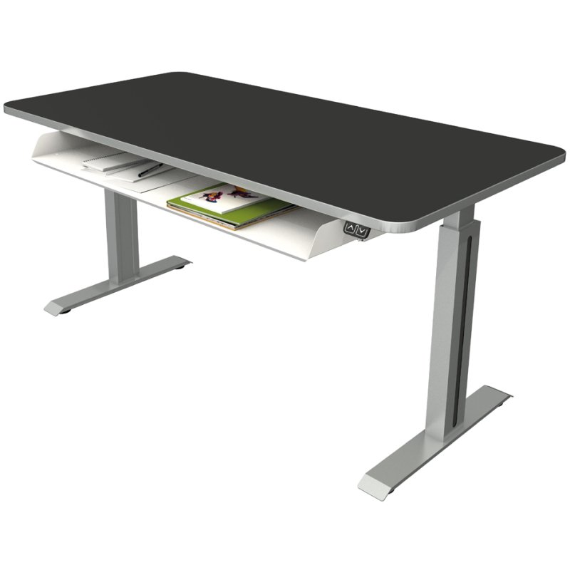 Kerkmann bureau assis-debout Move 1 Style, réglable électriquement, gris clair, 160×80 cm