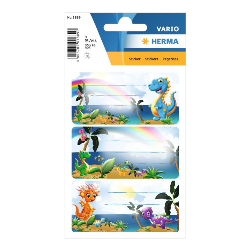 HERMA etikettenbladen Kleine Boerderij, 76×35 mm, zelfklevend, 3 vel à 3 etiketten