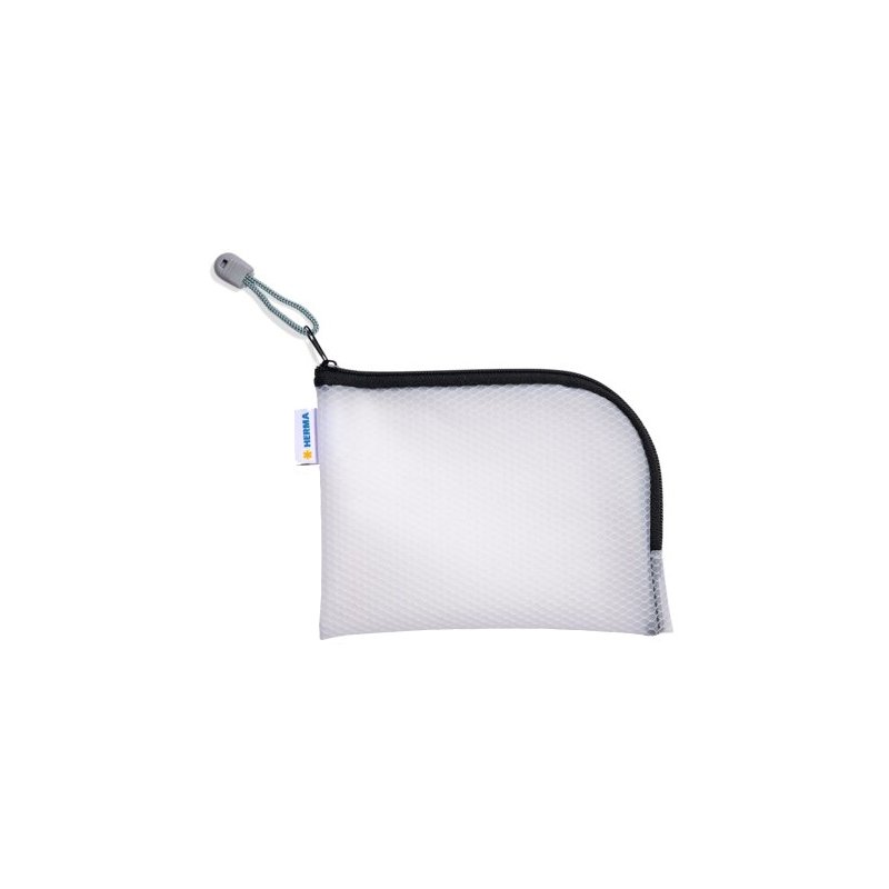 HERMA pochette à fermeture éclair mesh A6, vert, 190×140 mm