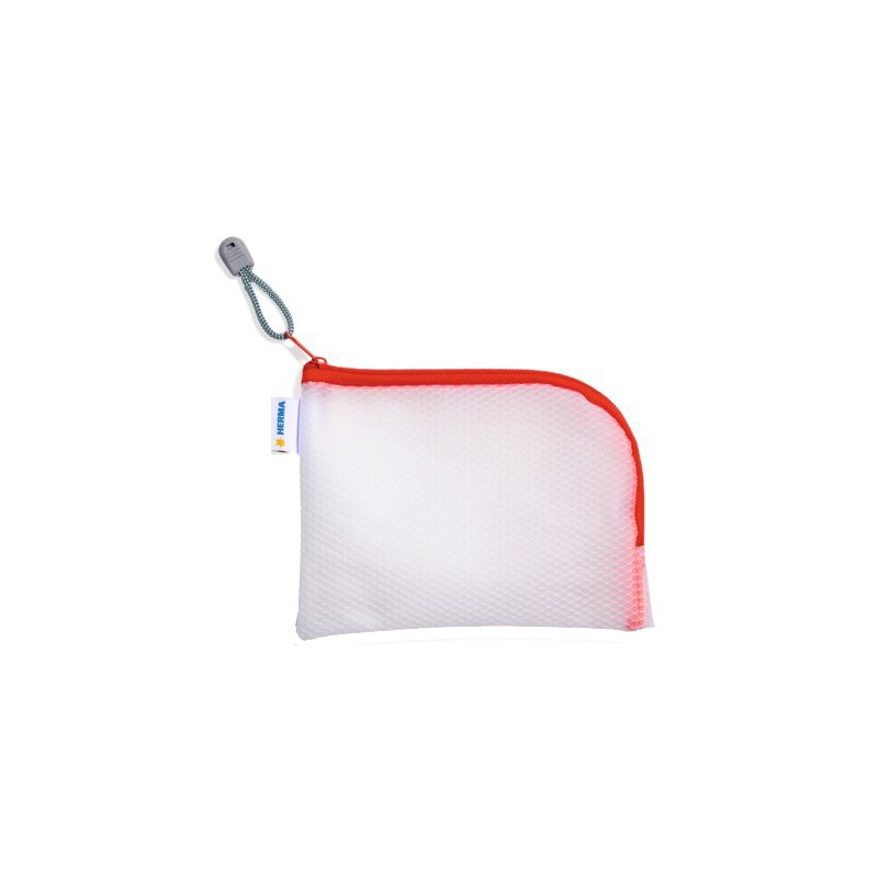 HERMA pochette à fermeture éclair mesh A6, vert, 190×140 mm