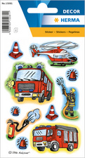 HERMA stickers Theo bij de kinderarts, zelfklevend papier, 84×120 mm, 3 vel à 9 stickers