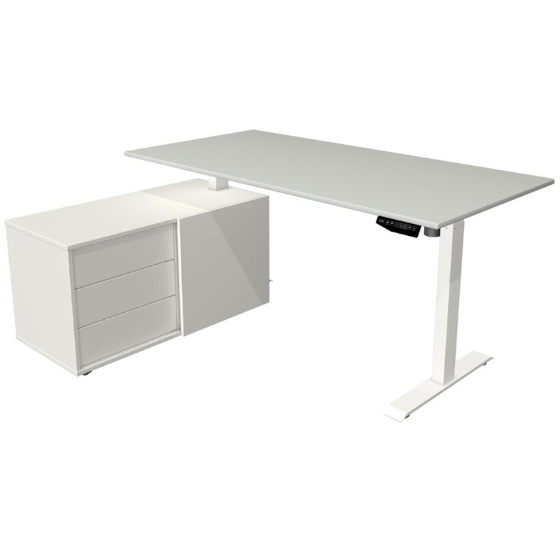 kerkmann Complete Poste de Travail Move 1, bureau assis-debout, réglable électriquement, érable