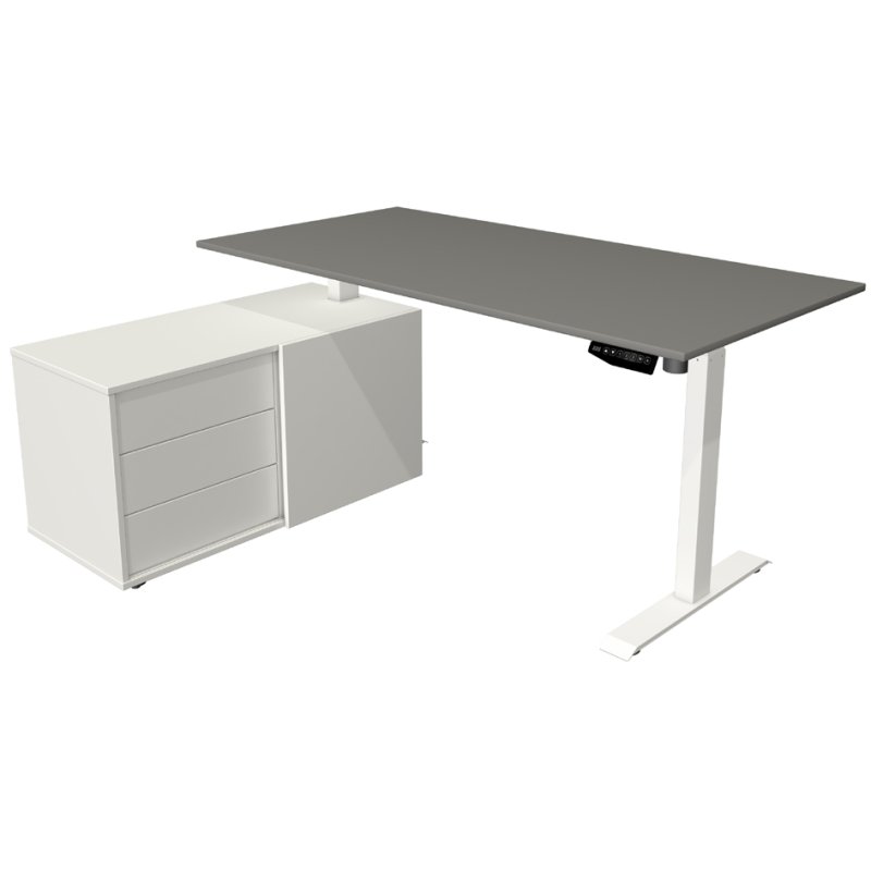 kerkmann Complete Poste de Travail Move 1, bureau assis-debout, réglable électriquement, érable