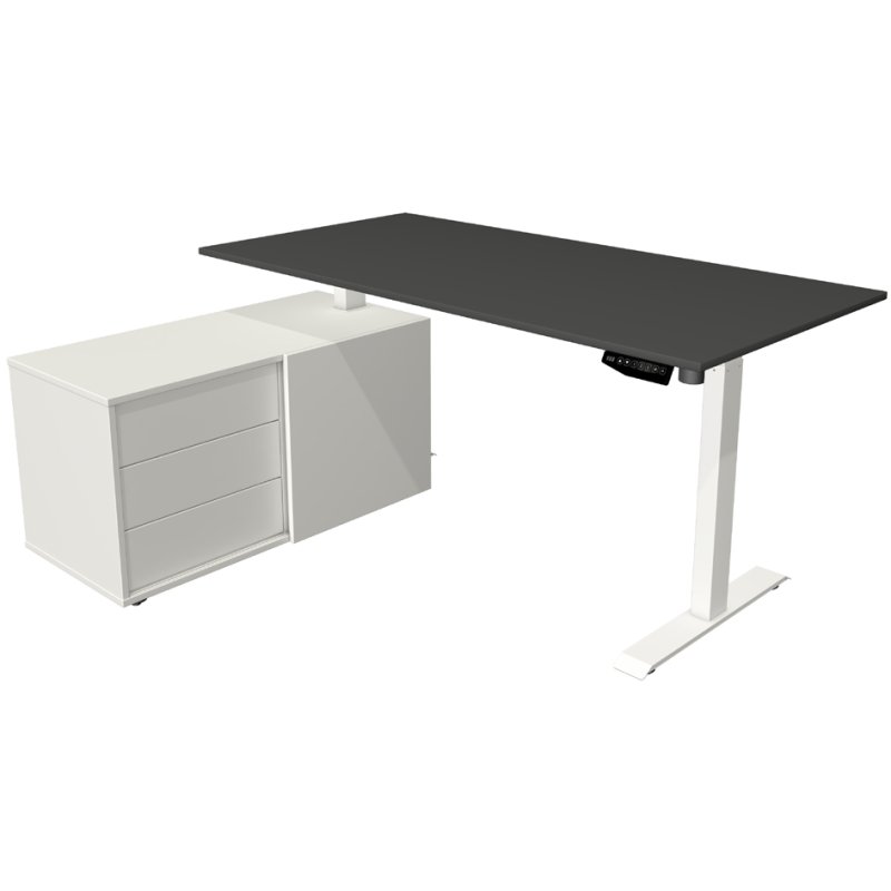 kerkmann Complete Poste de Travail Move 1, bureau assis-debout, réglable électriquement, érable