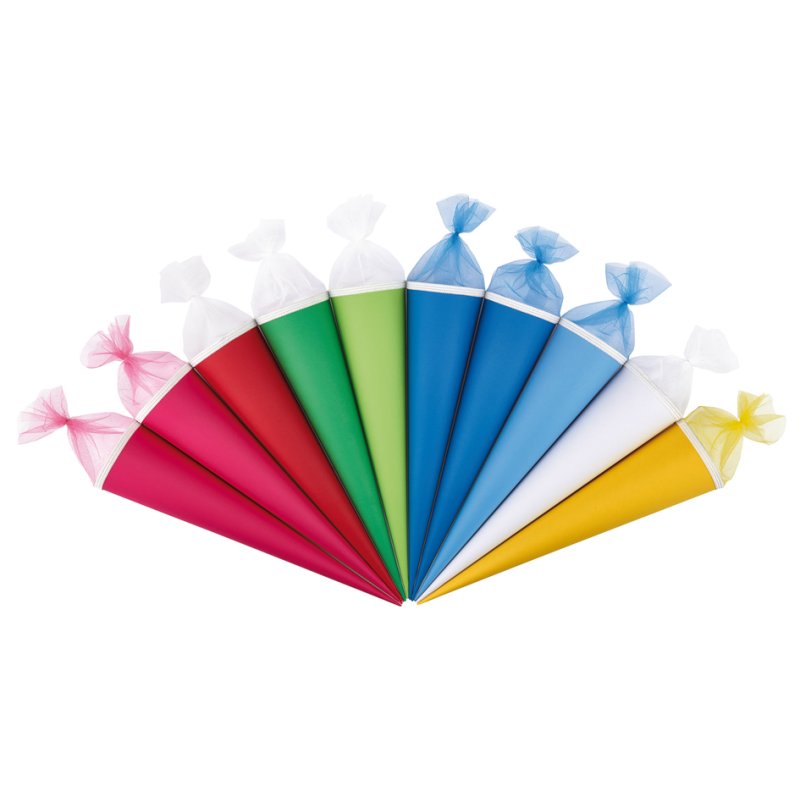 herlitz tablier scolaire rond, 70 cm, assortiment coloré, 10 pièces
