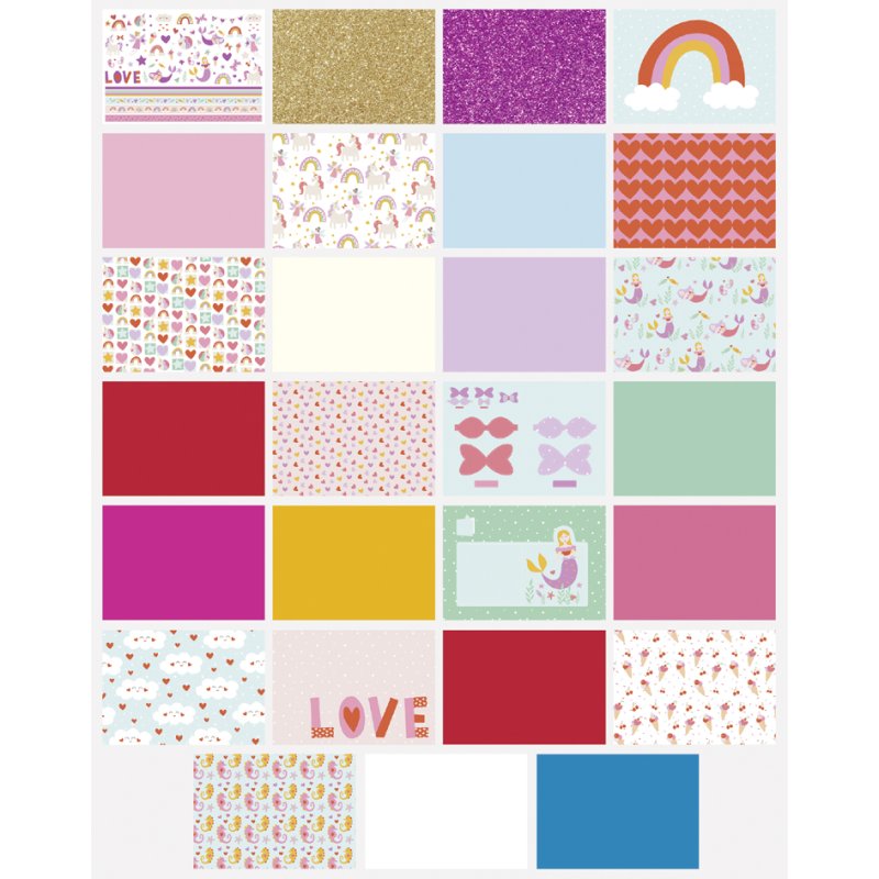 folia knutselblok Sweet Safari, 240 × 340 mm, 27 vel