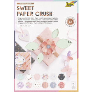 folia ontwerppapiersblok Sweet Paper Crush, A4, 165 g/m², 12 vel