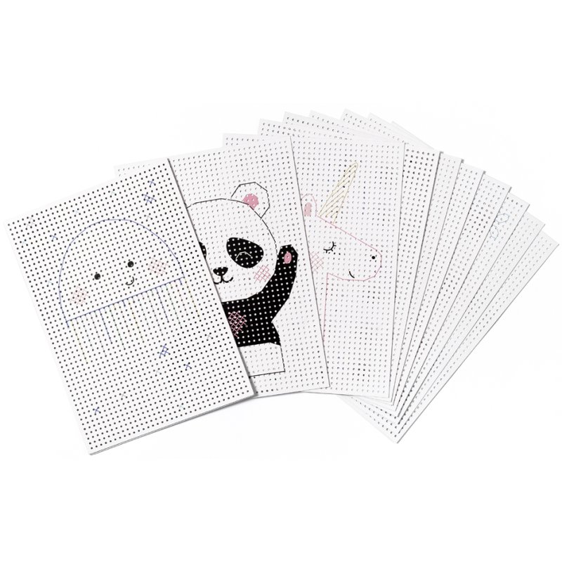 folia stickerkarton Animals, 175 × 245 mm, wit bedrukt, 40 vel