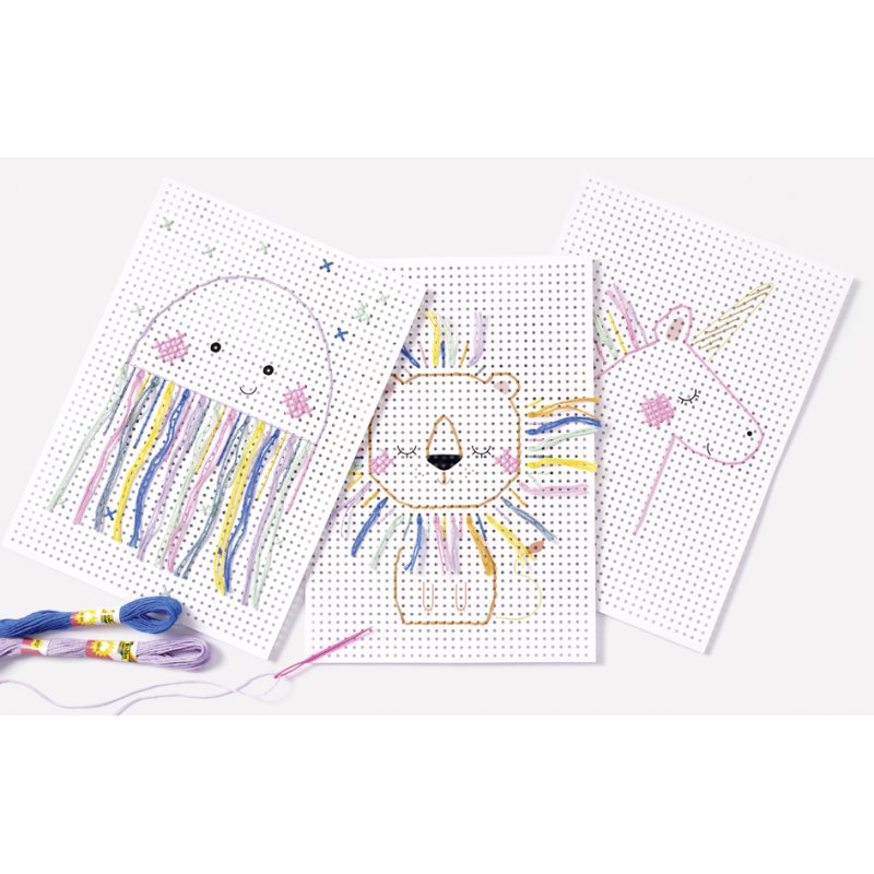 folia stickerkarton Animals, 175 × 245 mm, wit bedrukt, 40 vel