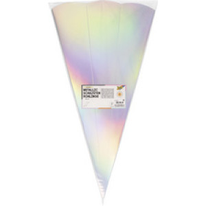 folia metallic schooltornikleed, zespuntig, iriserend, 680 mm, 5 stuks