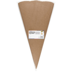 folia handwerkpakket kartonnen puntmuts, zeshoekig, naturelbruin, 5 stuks