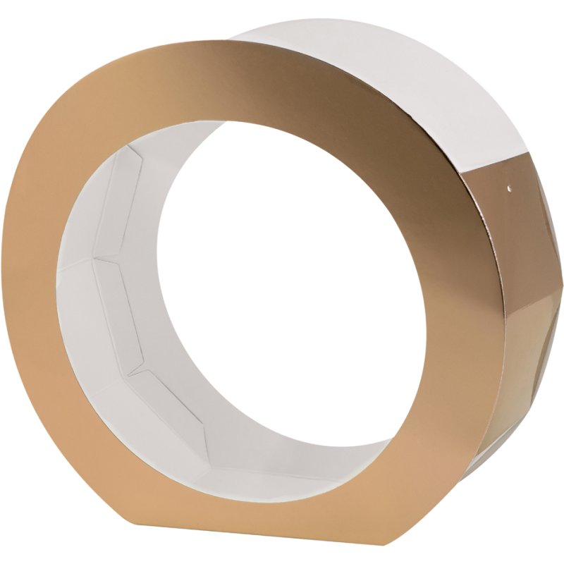 folia lantaarn-uitsnijdingen metallic, rond, gekleurd gesorteerd, 5 stuks