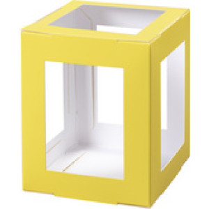 folia vouwlampiondoosjes, blauw, 100×100×120 mm, 5 stuks