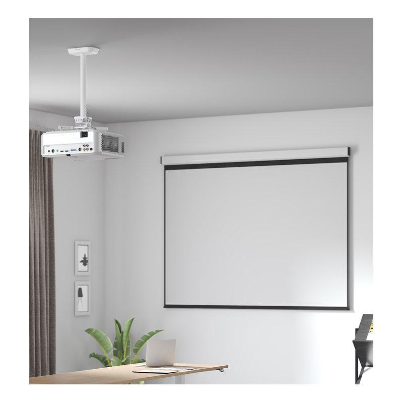 LogiLink projector ceiling mount, white