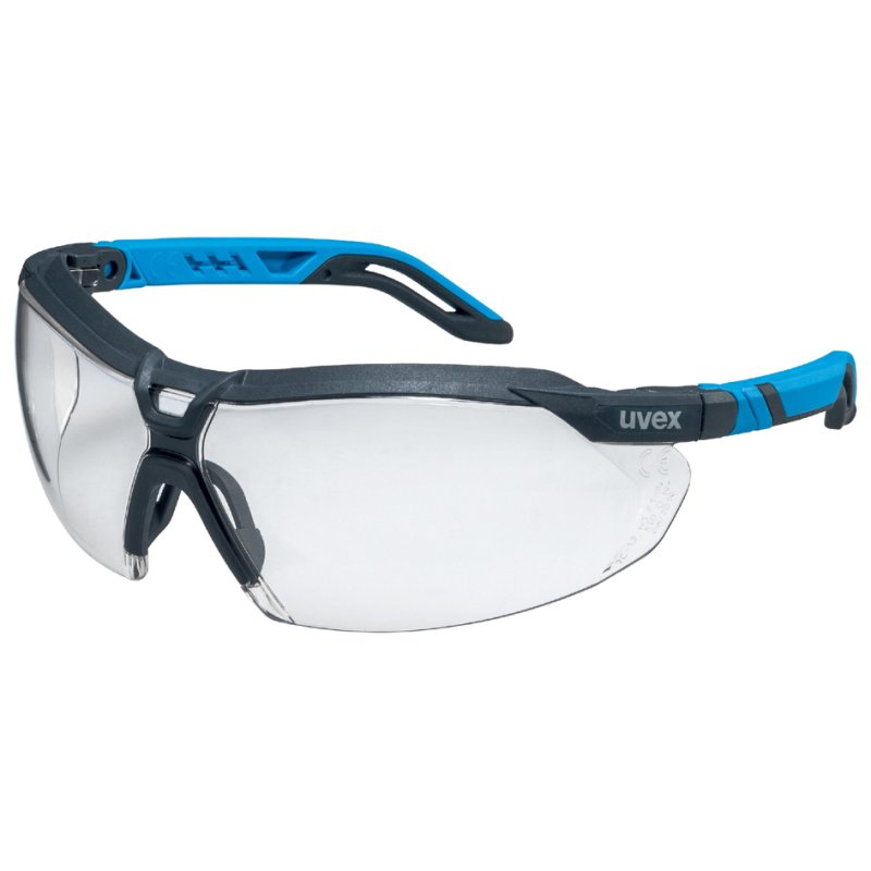uvex safety glasses i-5, clear lenses, anthracite/blue, PC