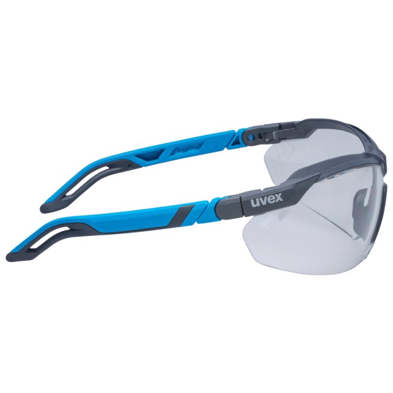 uvex safety glasses i-5, clear lenses, anthracite/blue, PC