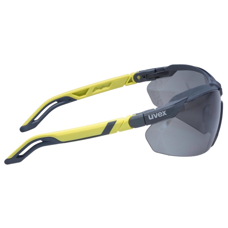 uvex safety glasses i-5, grey lenses, anthracite/lime, 29 g