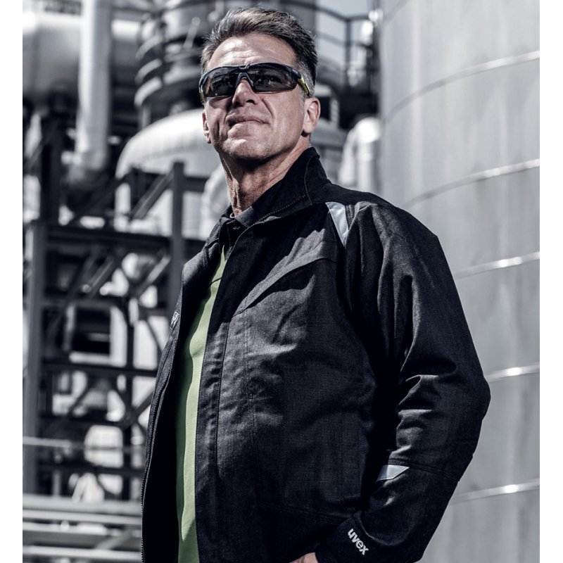 uvex safety glasses i-5, grey lenses, anthracite/lime, 29 g