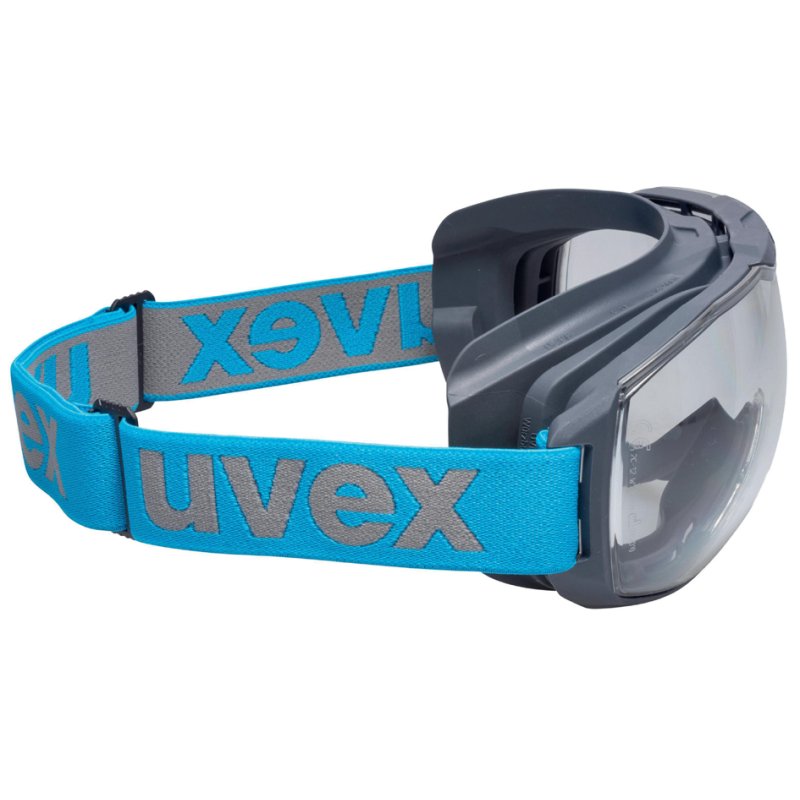Uvex Megasonic lunettes de sécurité, verre clair, anthracite/bleu, UV400