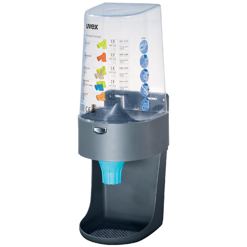 uvex gehoorbescherming dispenser one2click, antraciet, schroefbevestiging, wandmontage