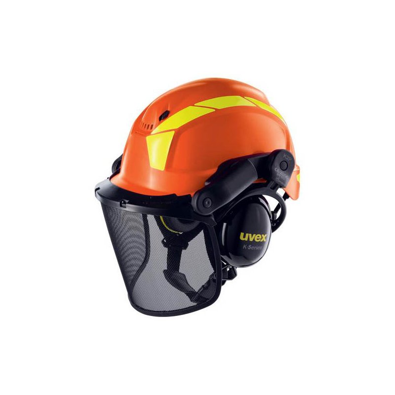Uvex replacement visor for safety helmet pheos forestry, black