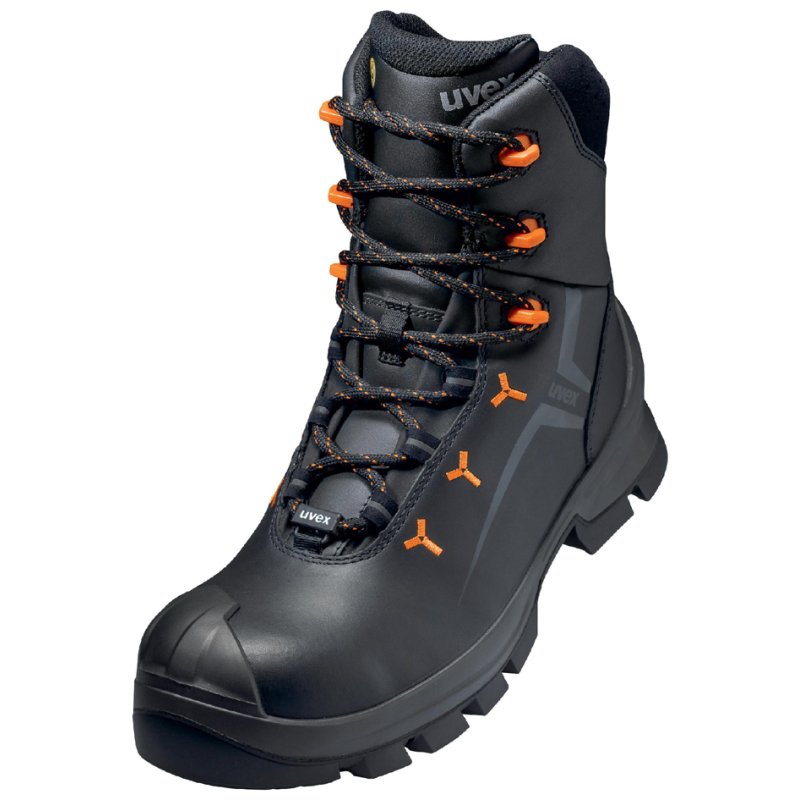 uvex 2 Vibram chaussures de travail hiver S3, noir/orange, taille 49