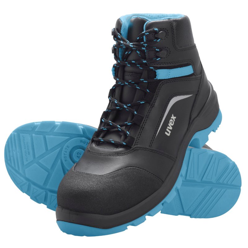 uvex 2 xenova veiligheidslaarzen, S3, zwart/blauw, maat 41