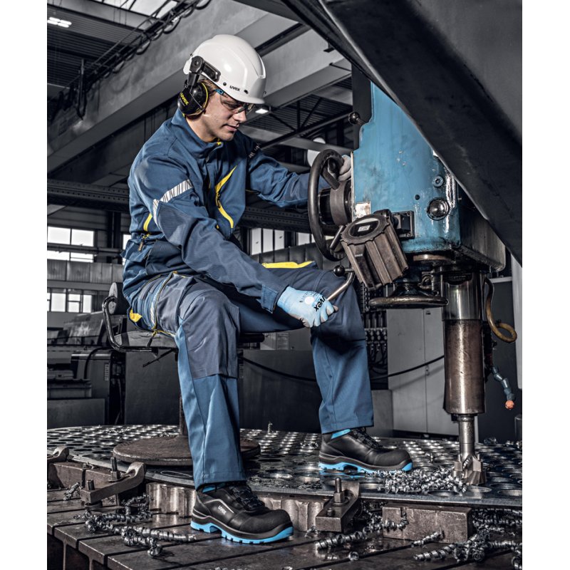 uvex 2 xenova botte de sécurité S3, noir/bleu, taille 44