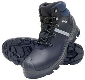uvex 2 construction veiligheidsschoenen S3, zwart/blauw, maat 45