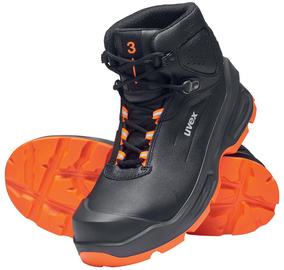 uvex 3 veiligheidsschoenen S3, zwart/oranje, maat 47