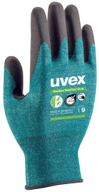 uvex snijbeschermingshandschoen bamboe TwinFlex D xg, maat 10, zwart/groen, 10 paar