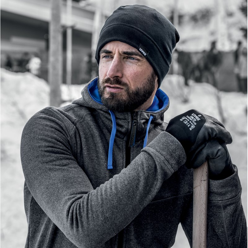 uvex unilite thermo plus gants de travail résistants au froid, taille 10, noir, 1 paire