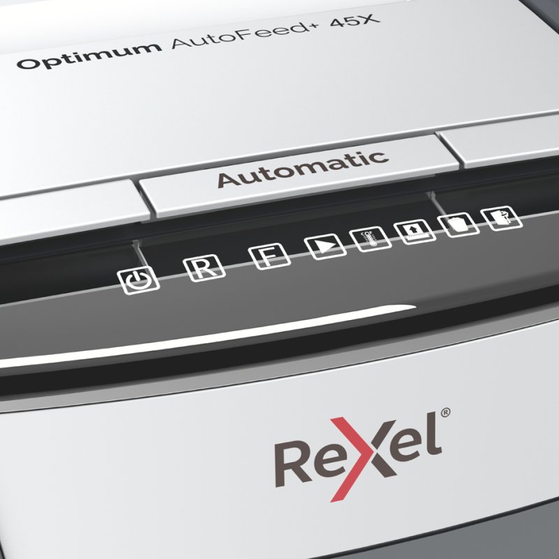 REXEL destructeur de papier Optimum AutoFeed 45X, 4 × 28 mm confettis, 45 feuilles, P-4