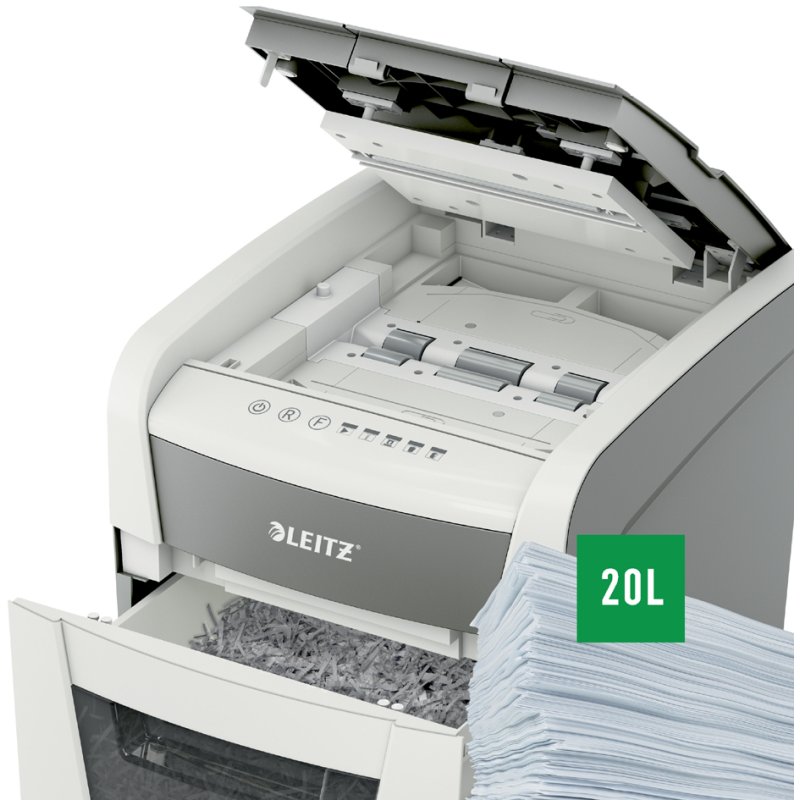 LEITZ papiervernietiger IQ Autofeed Small Office 50, P-4, wit, 50 vel