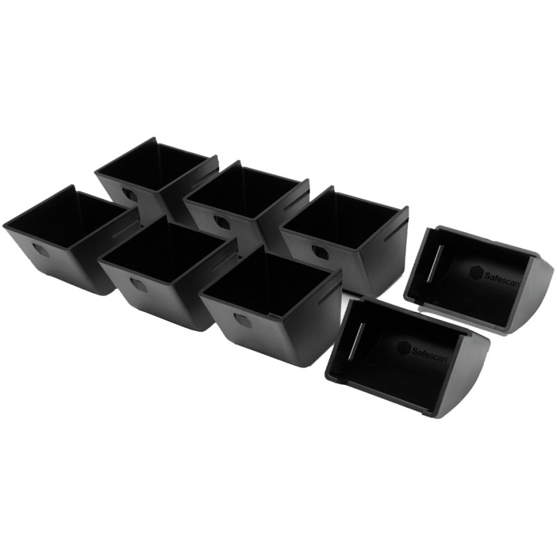 Safescan muntenbekers-set 4617CC, weegbaar, 8-delig, zwart