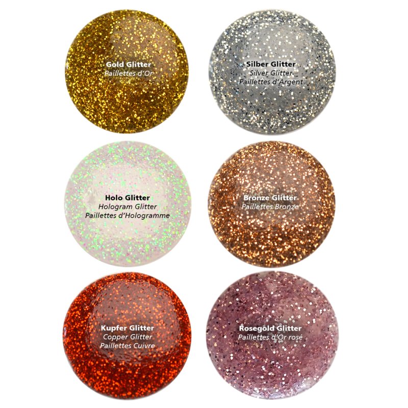 Viva Decor peinture blob, paillettes cuivre, 90 ml
