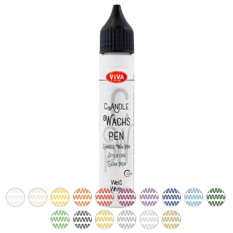 Viva Decor stylo cire pour bougie, vert, 28 ml