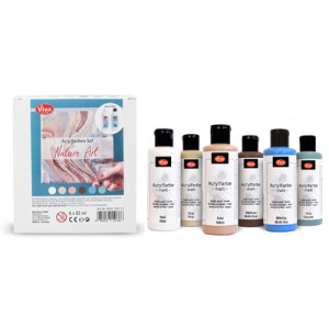 Viva Decor acrylverf set Nature Art, 6-delig, 6x 82 ml